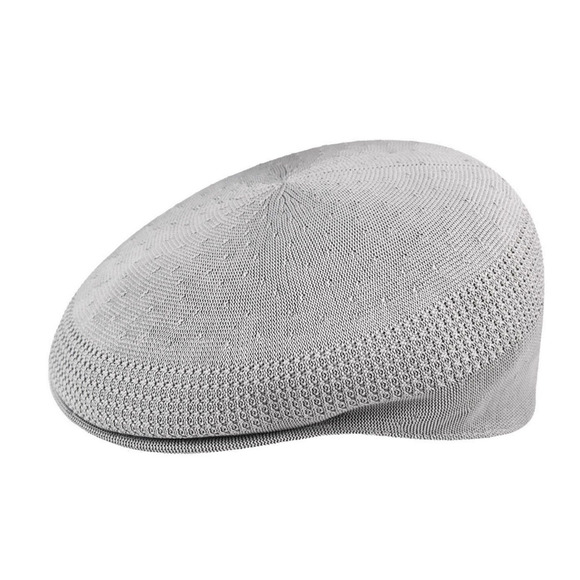 Kangol Cap Tropic 504 Ventair 0290BC Silver Gray Vented Knit Hat Mens Large - Picture 1 of 16